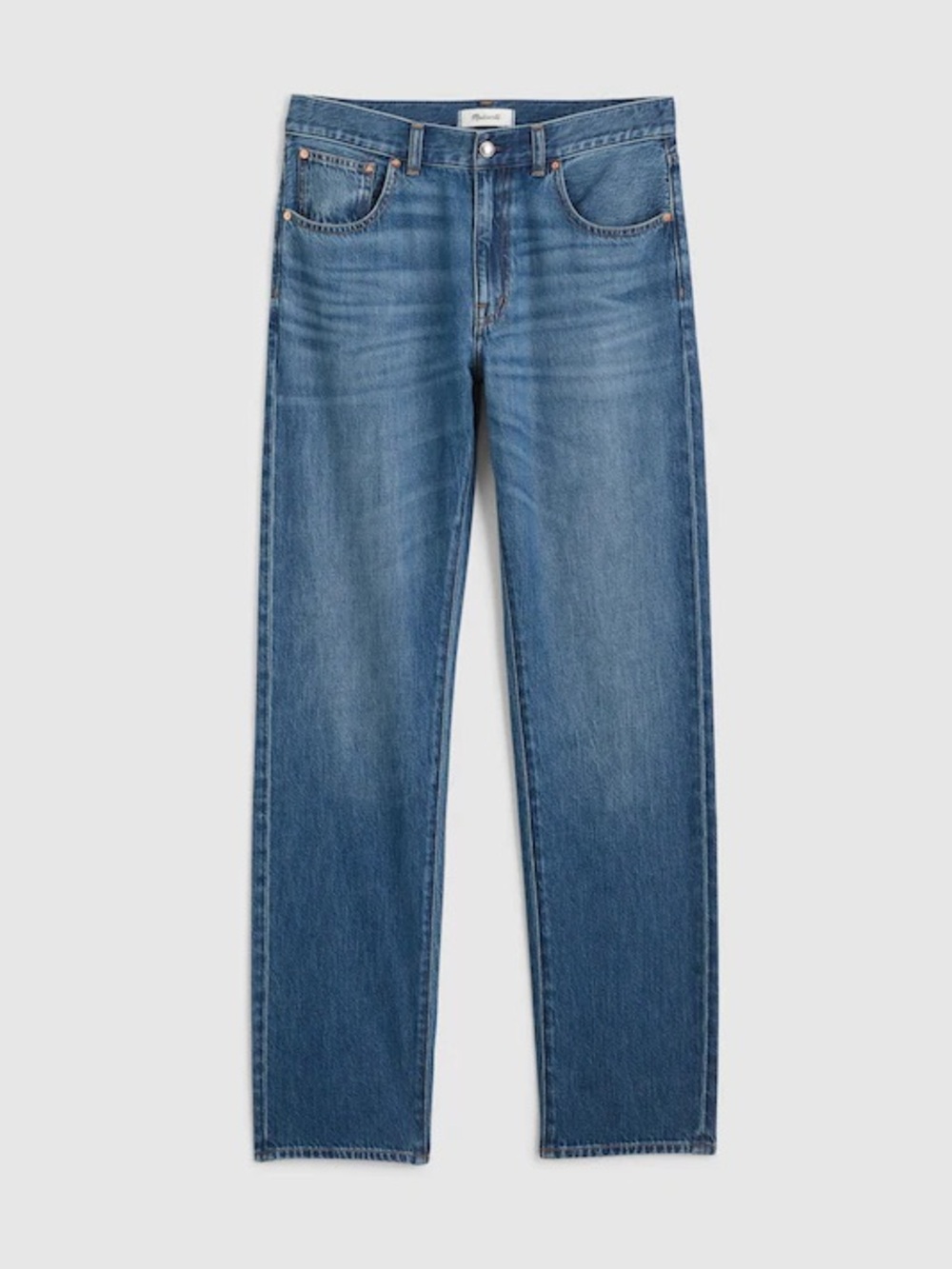 Madewell Women's Straight-Leg Faded Indigo Jeans